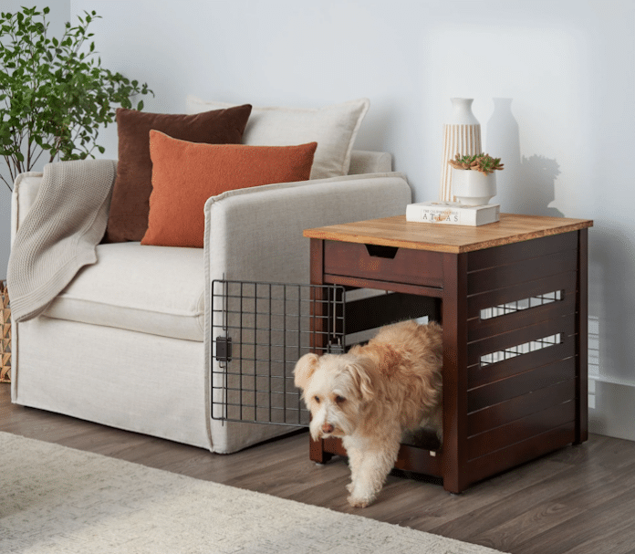 Hide + Seek Dog Crate and End Table